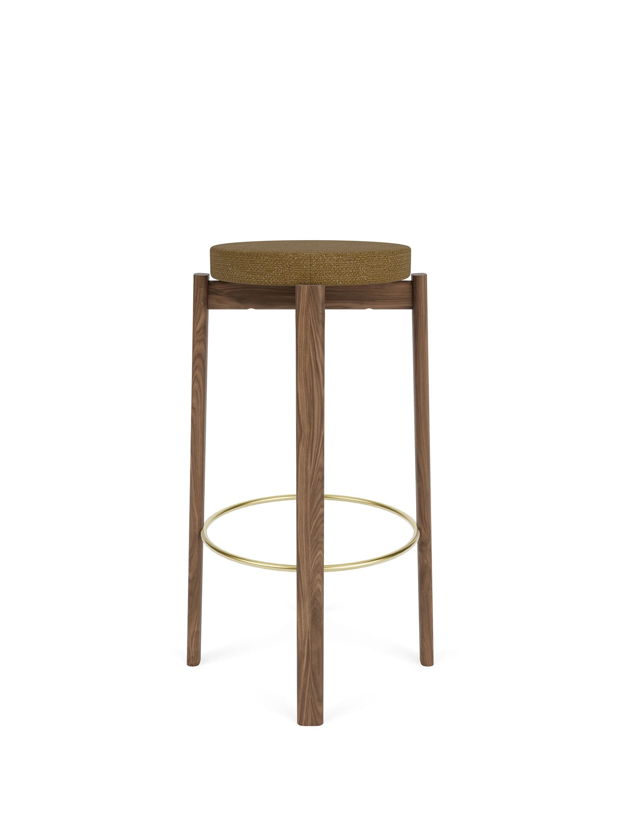 Passage Bar Stool, Upholstered Seat