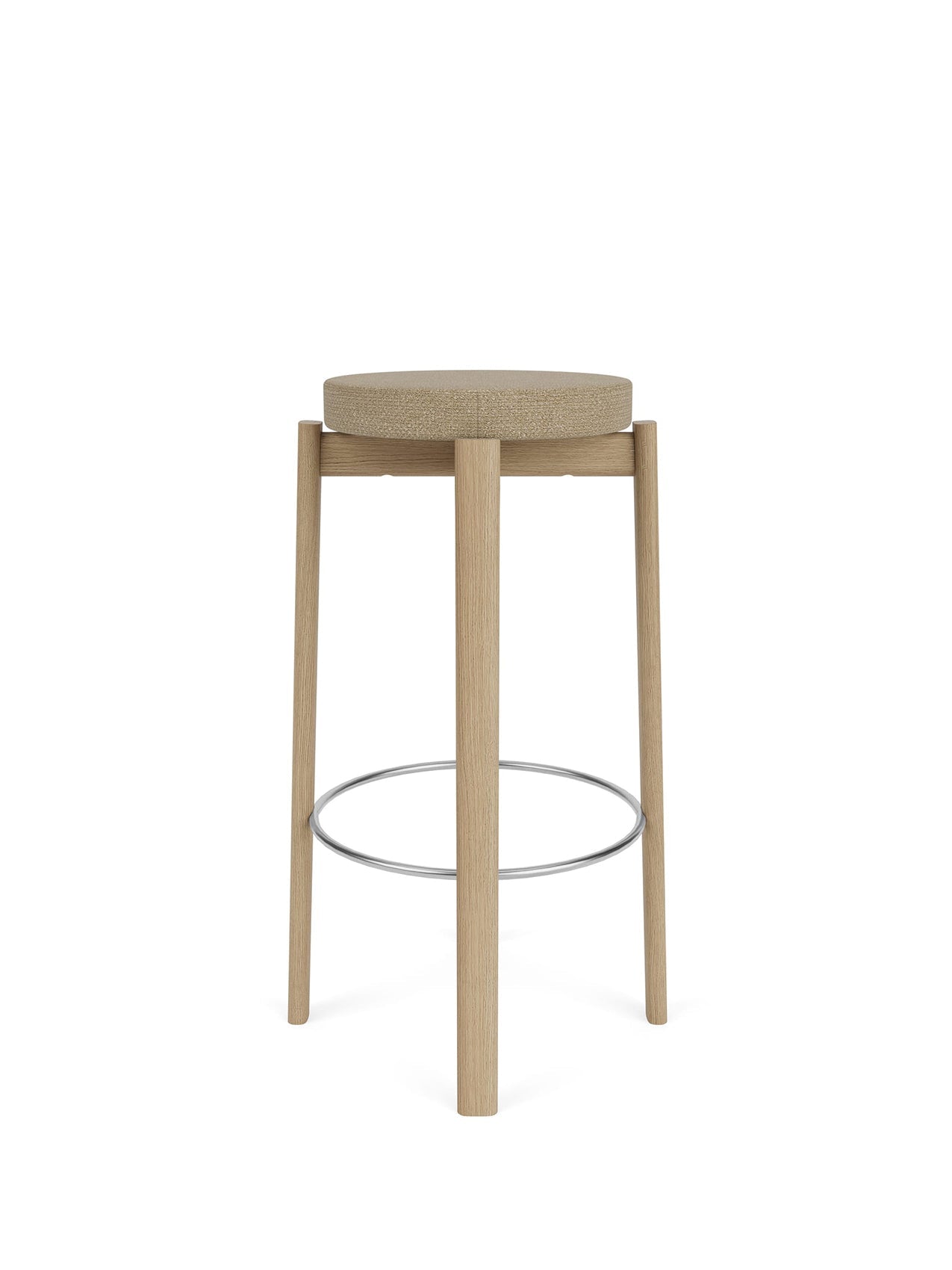 Passage Bar Stool, Upholstered Seat