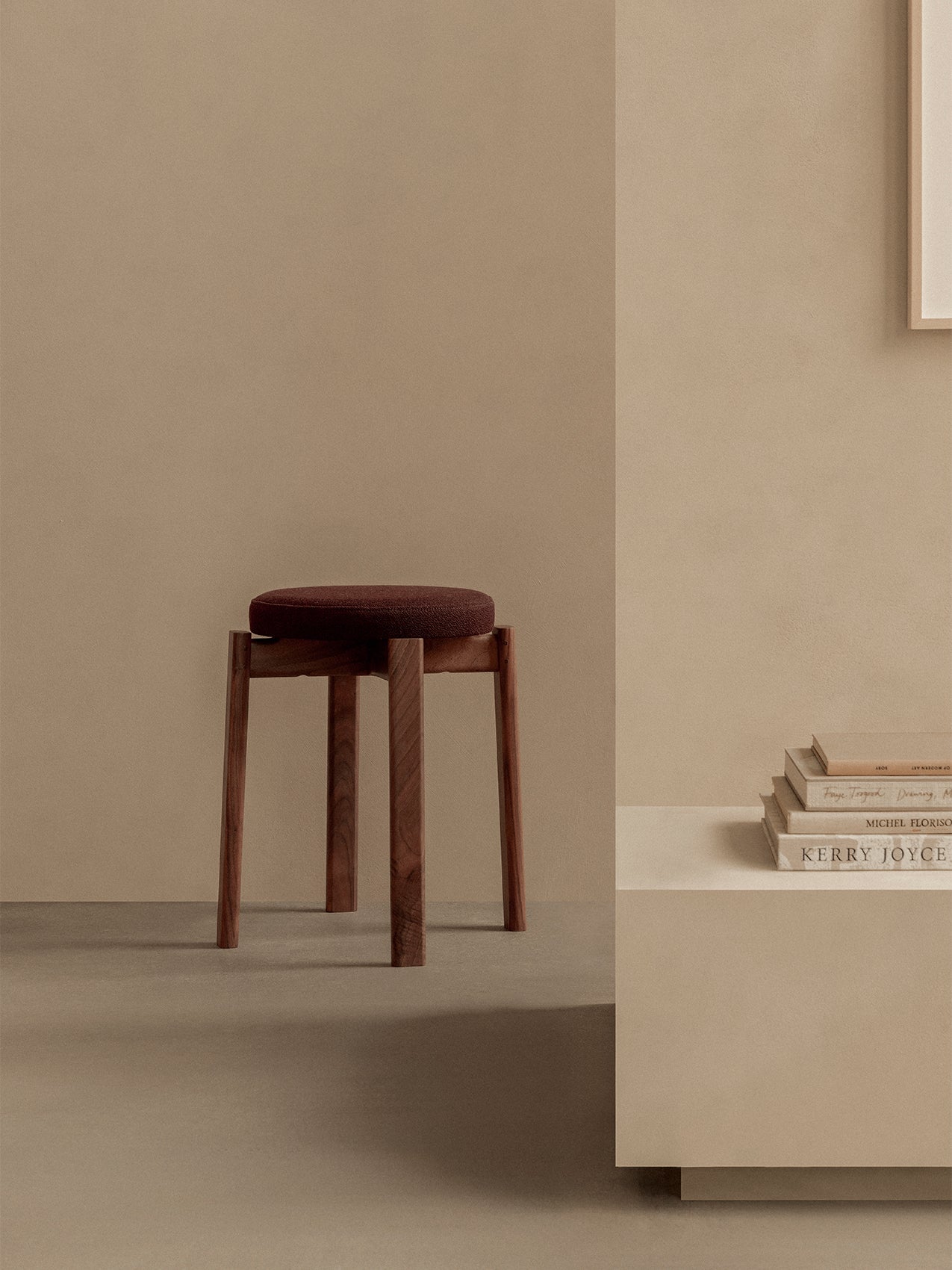 Passage Stool, Upholstered