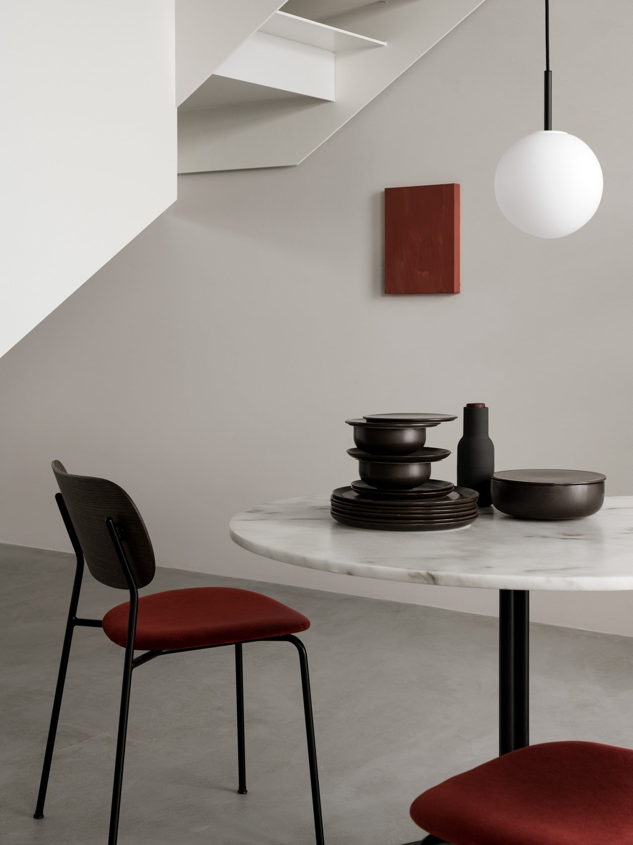 Harbour Column Table, Round Table Top-Café Table-Norm Architects-menu-minimalist-modern-danish-design-home-decor