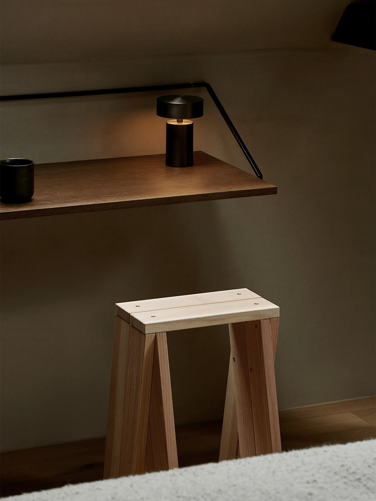 Column Table Lamp, Portable