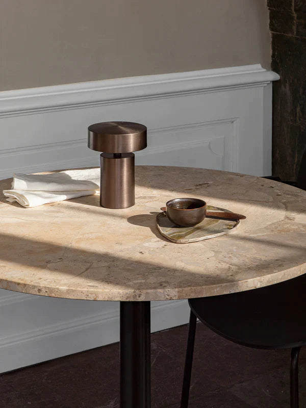 Harbour Column Table, Round Table Top, Dining Height