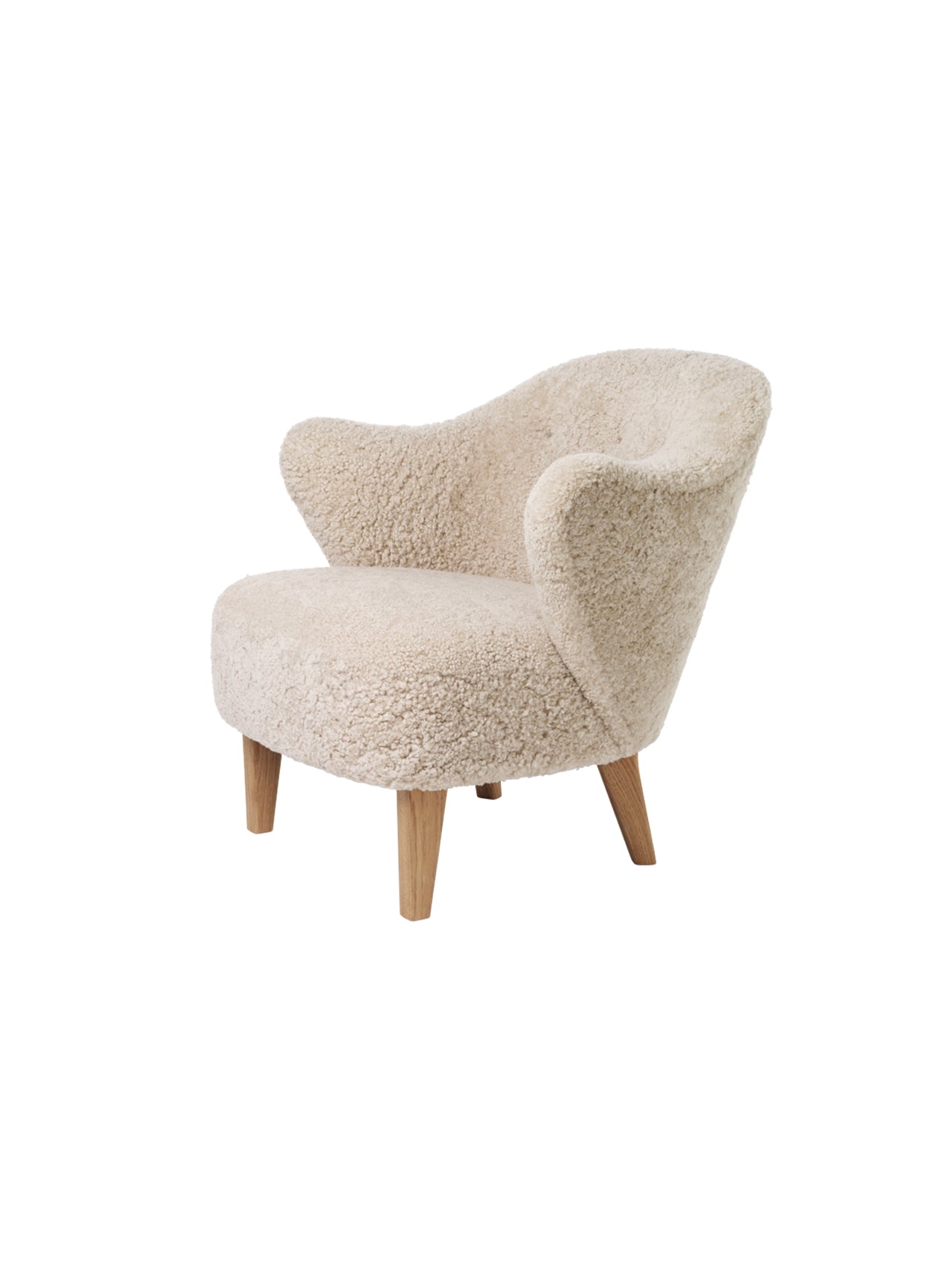 Ingeborg Lounge Chair, Sheepskin-Arm Chairs, Recliners & Sleeper Chairs-MENU Design Shop