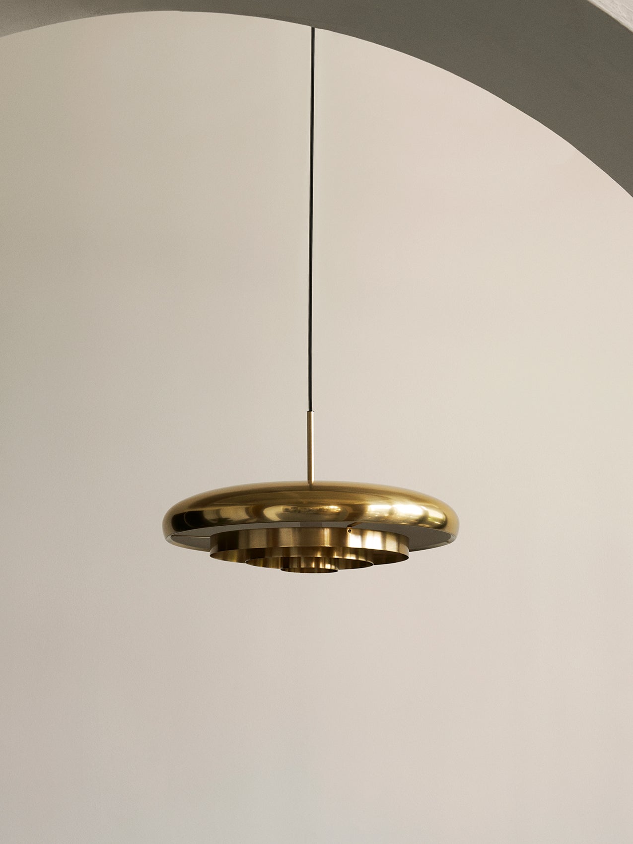 Resonant, Pendant, Brass